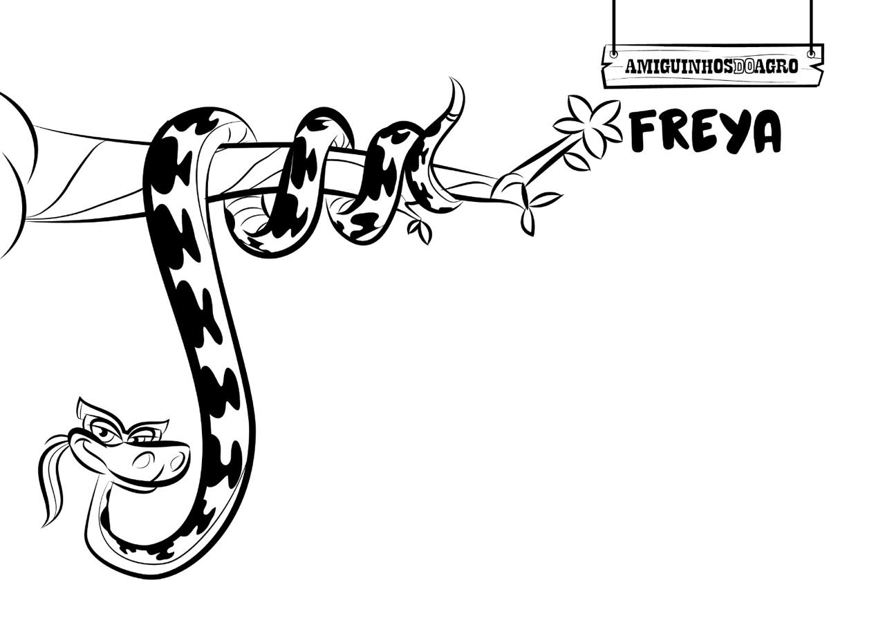 Freya para colorir