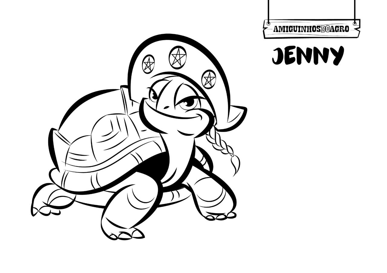Jenny para colorir