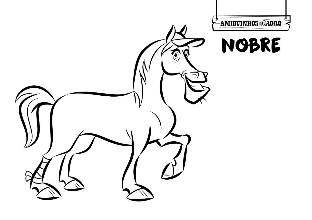Nobre para colorir