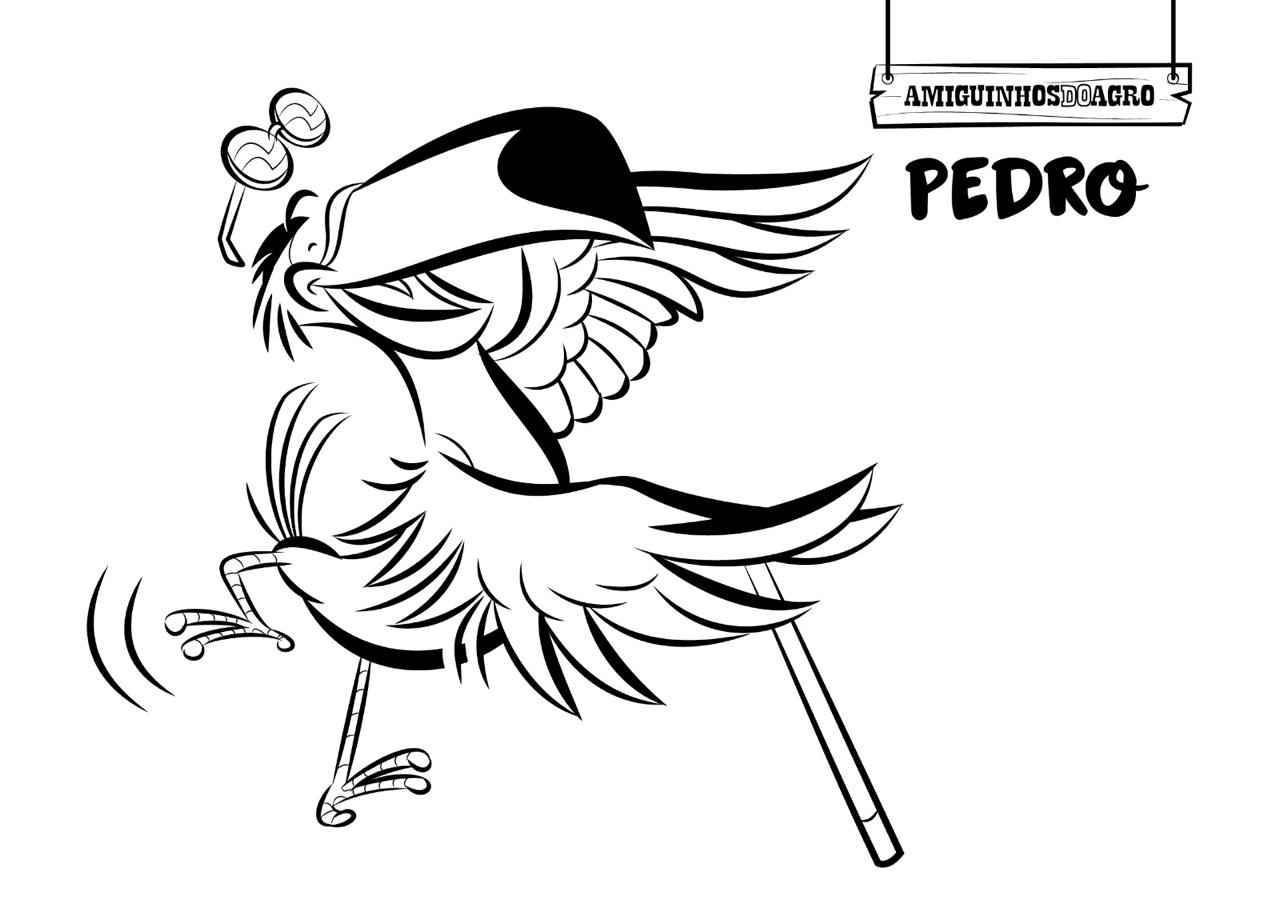 Pedro para colorir