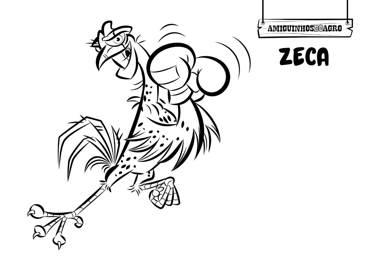 Zeca para colorir