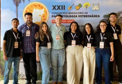 Alunos que participaram do Congresso de Parasitologia