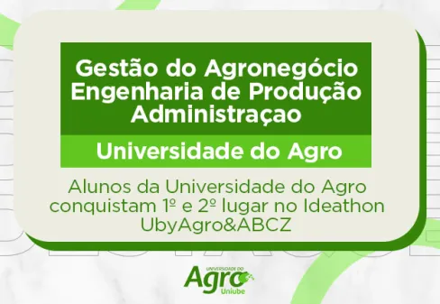 Alunos conquistam 1° e 2° lugar no Ideathon UbyAgro&ABCZ